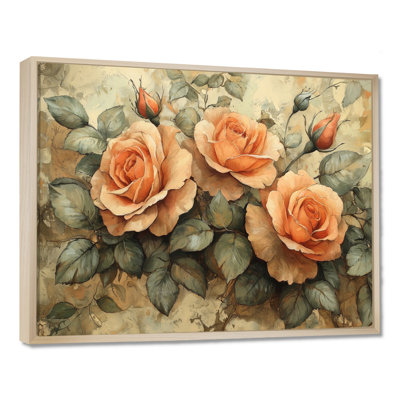 Roses, tons de terre, fleurs II