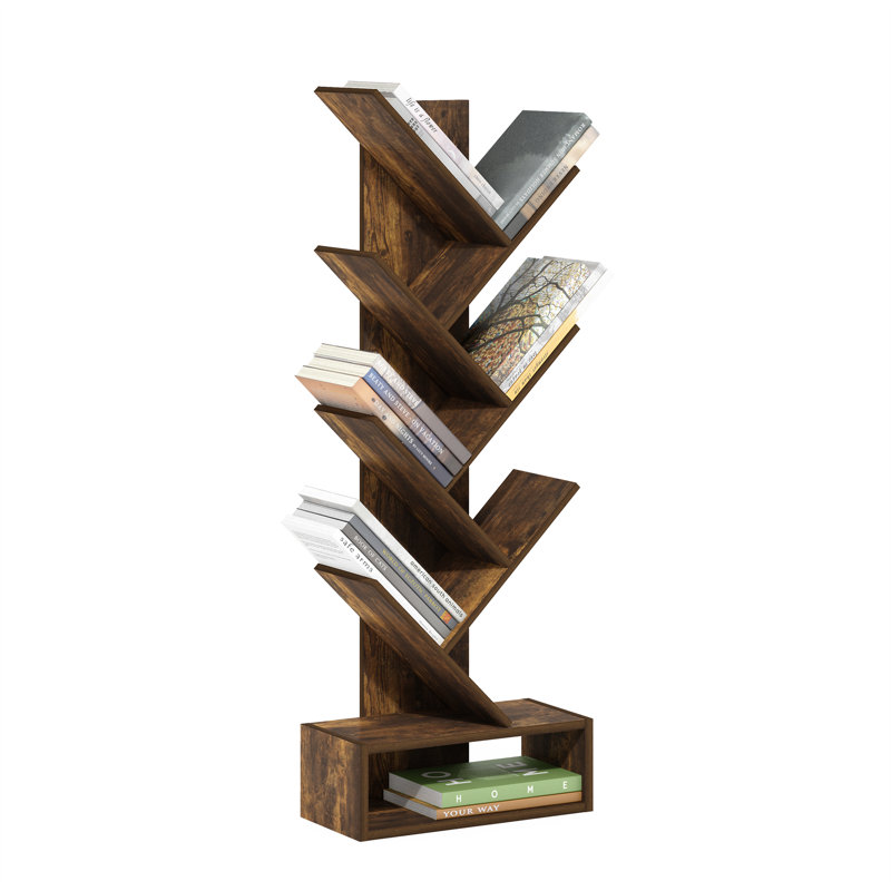 Nickeya Bookcase, Amber Pine