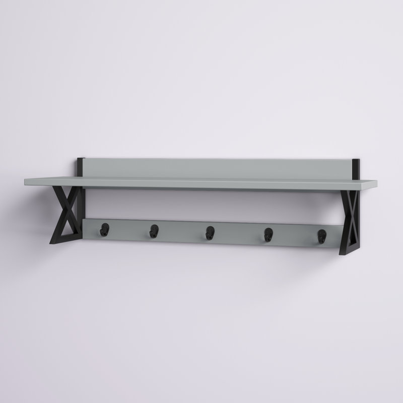 Portemanteaux mural gris / noir Ransome