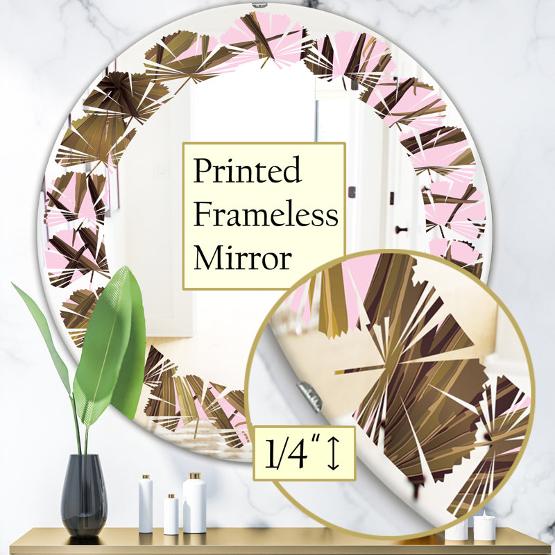 Miroir mural Tropical, H 31,5 po x l po
