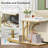 C-Shaped Sofa Side Table