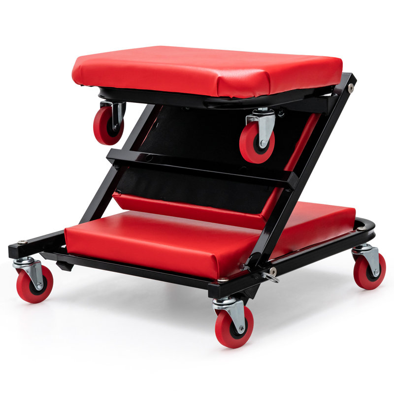 Ergonomic Industrial Stool with Footrest