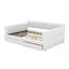 Grand lit plateforme tapissier avec port USB et tiroirs-2095317720
