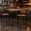 Ensemble de table de bar 5 pièces à hauteur de comptoir, une table avec quatre chaises
