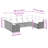 vidaXL Garden Sofa Set Grey Poly Rattan-434962307