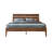 Tanira Full Size Mid-Century Solid Wood Platform Bed Frame, TAB-44-F, with Slatted Headboard, Warm Walnut, No Box Spring Needed-1966354036-1966354042