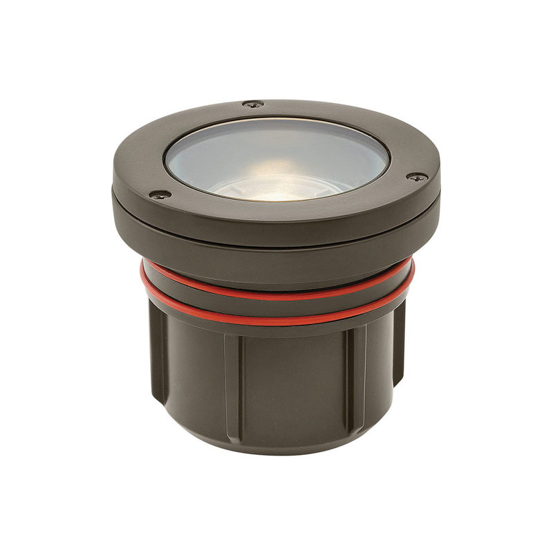 Hinkley Landscape 120V Flat Top Well Light, Brown