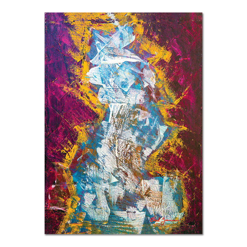 Scultura di Ghiaccio Blu by Brad Zimmerman - Rectangle Print on Canvas, 140cm H x 100cm W