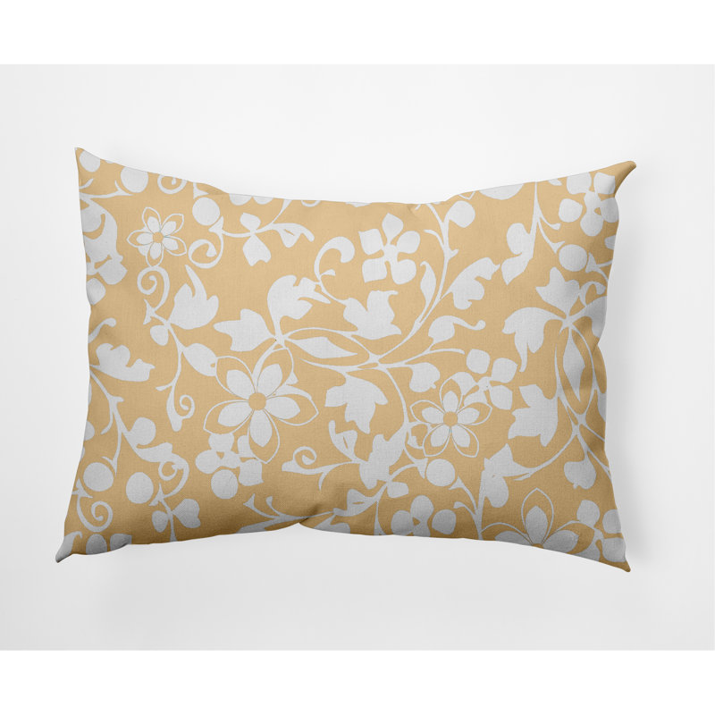 Evelyn Decorative Lumbar Throw Pillow, Corn Yellow