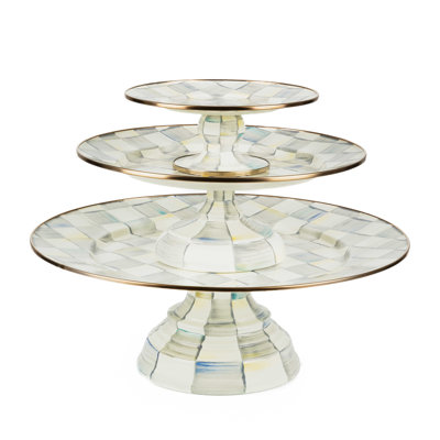 Sterling Check® Pedestal Platter