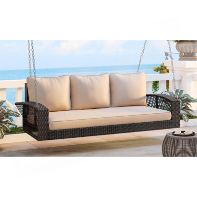 2 Pieces Patio Rocking Chair Set, Acacia Wood Outdoor Rockers With Wicker Rattan Seat & Backrest, Comfortable Garden Porch Chairs For Backyard, Balcony, And Poolside