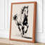 Horse in Motion Japandi 1 Piece Wrapped Canvas Wall Art-1922989309-1922989319