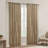 Faux Silk Embroidered Curtain Panel With Lining For Enhanced Privacy And Fullness, Single 50 Inch Wide Panel-397363970-397363971
