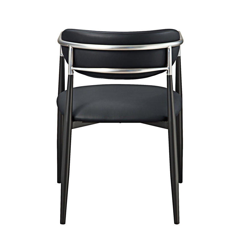 Chaise rembourrée avec accoudoirs (ensemble de 2)