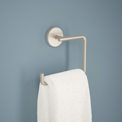 Trinsic Wall Mount Square Open Towel Ring Bath Hardware Accessory