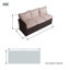 Ensemble de sièges d'extérieur pour 8 personnes avec coussin
