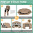 15x15ft Pop Up Gazebo Screen Tent Screen House for Camping, 15x15 Screen Room with Mosquito Netting, Hub Tent Instant Screened Canopy with Carrying Bag and Ground Stakes-106897510