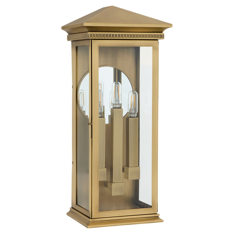 Guilford Solid Brass Flush Mounted Sconce