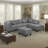 104.5" Upholstered Sofa,Chaise & Ottoman
