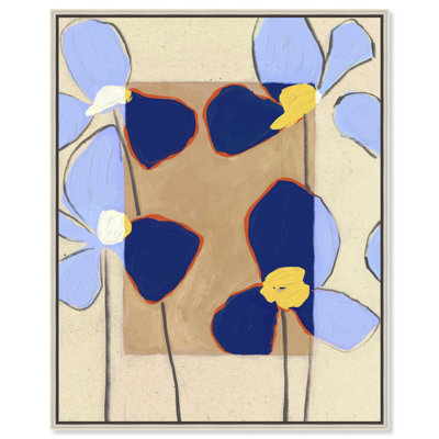 Blue Daisies Print by Oliver Gal