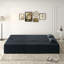 Canapé-lit moderne avec 2 coussins, canapé-lit en velours côtelé moelleux convertible, matelas pliant de 15 po pour le salon, lit d'invité, aucun assemblage requis