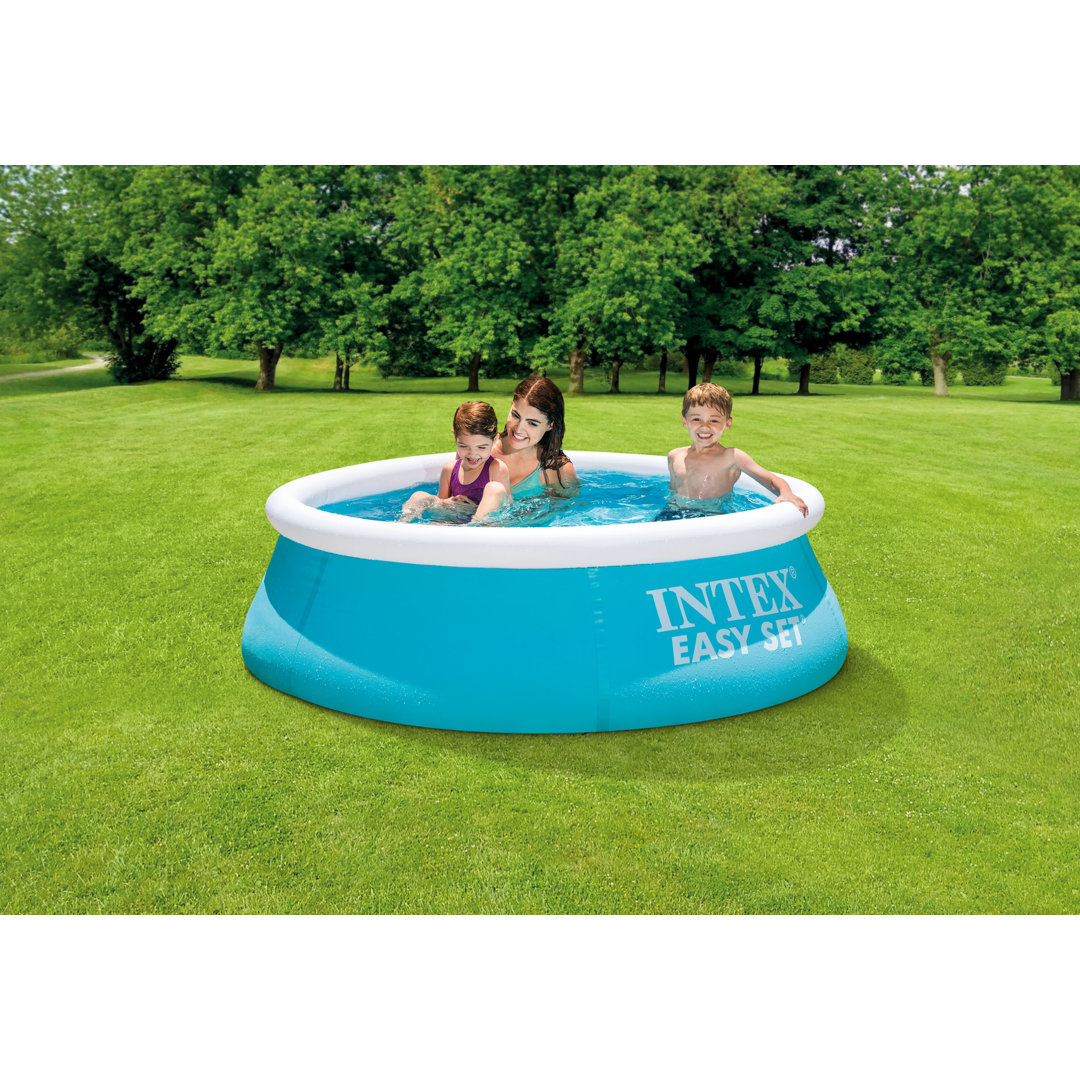 Plastic Round Inflatable Pool 51cm H x 183cm W x 0cm L