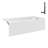 Streamline 66 in. x 32 in. Acrylic Right-Hand Drain Alcove Bathtub in Glossy White With External Drain-101700164