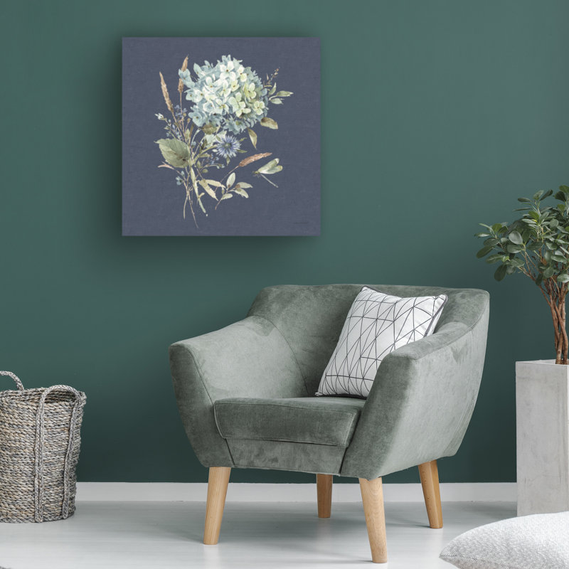 «Bohemian Blue 03 On Blue» par Lisa Audit, reproduction d'art sur toile tendue, H 35 po x l 35 po x p 2 po