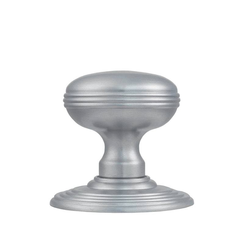 Mila Double Dummy Door Knob, Satin Chrome