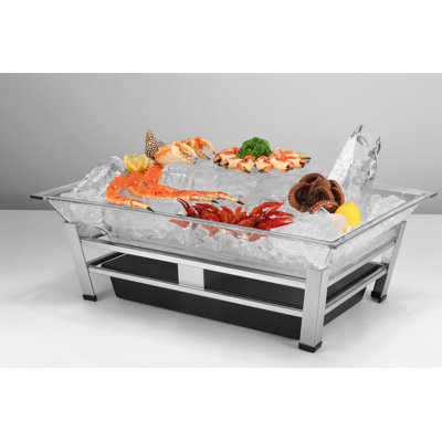 Large Ultimate Ice Housing System with Ice Pan, Water Contaminant Unit, and Led Lighting - 19" x 27" x 8"