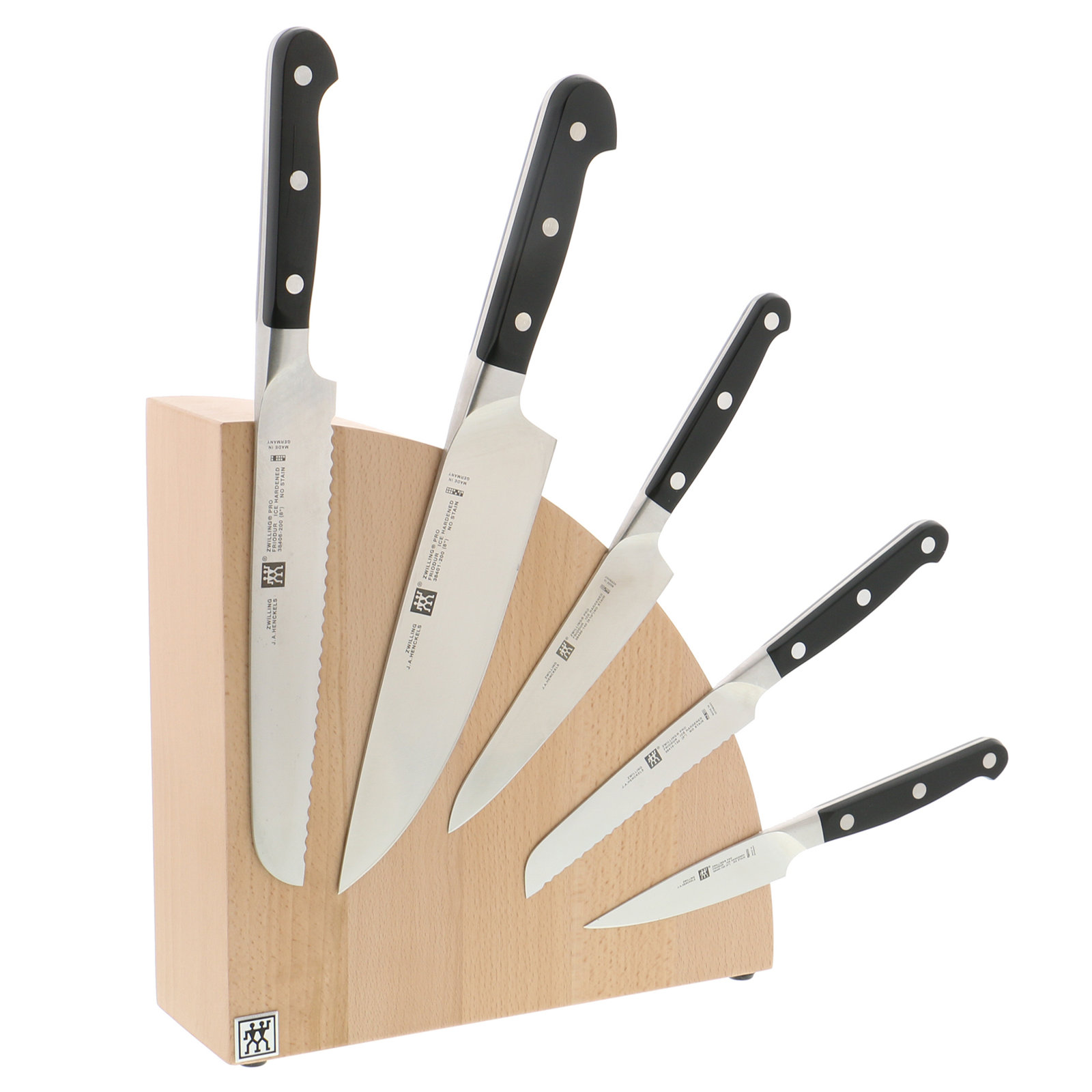 Zwilling Italian Magnetic Round Knife Block, Natural