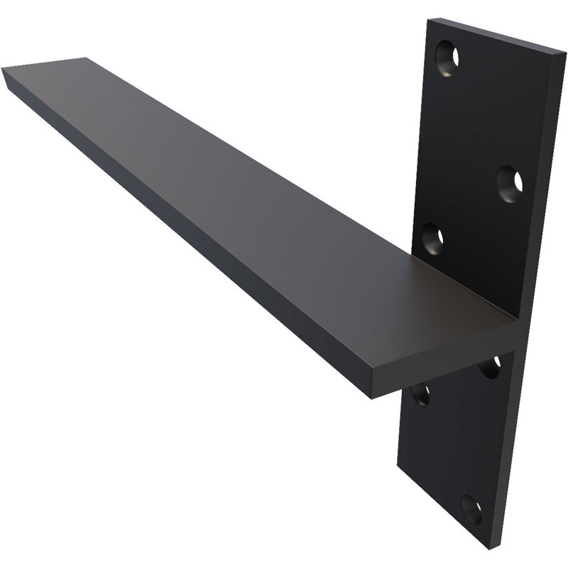 Fixation murale flottante en acier robuste, H 18 po x l 8 po x P 2,5 po
