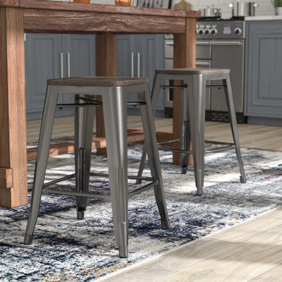 Counter Stool with Metal Frame