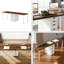 Bureau d'ordinateur, bureau pour deux personnes, bureau de travail