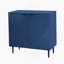 Armoire d'appoint moderne minimaliste Mirod avec tablettes réglables et porte géométrique élégante