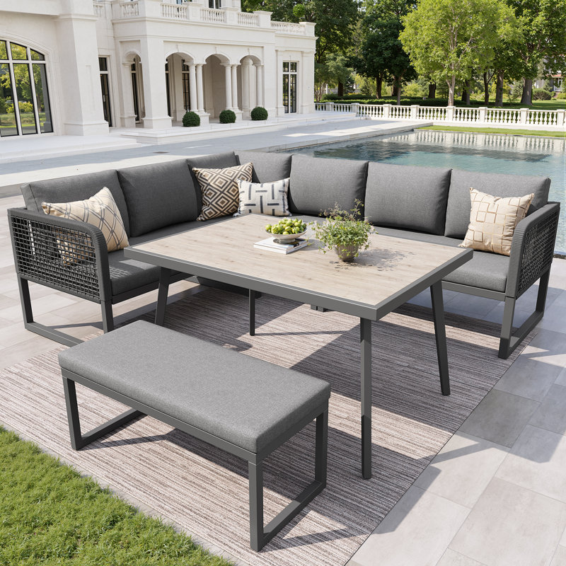 8 - Person Garden Lounge Set, Grey