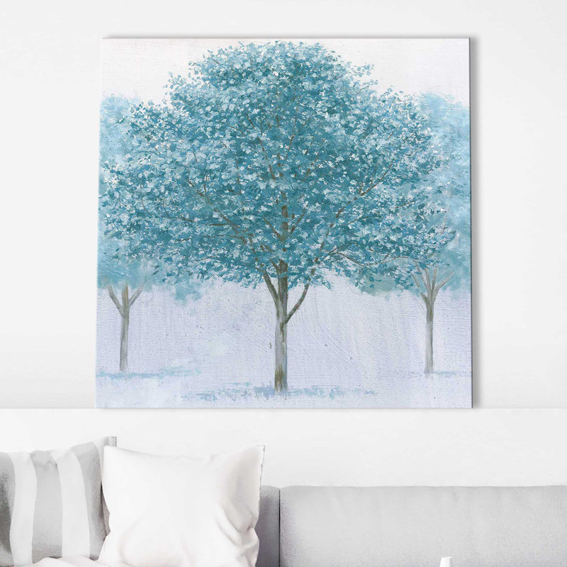 Peaceful Grove - Peinture, Toile tendue, H 18 po x l 18 po x P 1 po