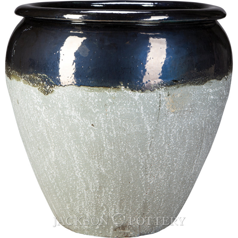 Pot à eau 26 po Maricopa - noir sur pierre grise, Noir/gris