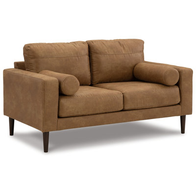 60'' Faux Leather Loveseat