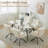 Modern Upholstered Swivel Armchairs with Tufted Back, Metal Legs-710757313