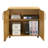 Marjorie Wood Storage Cabinet with Lock, 2 Door Locking File Tool Cabinet Cupboard with Adjustable Shelf-30562430