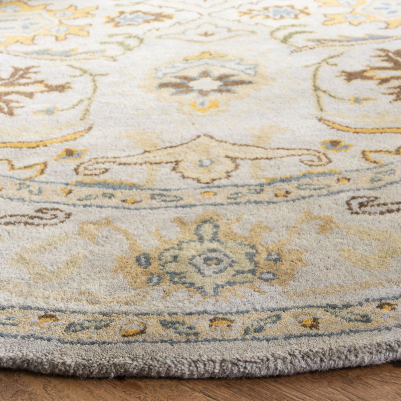 Cranmore Hand Tufted Wool Oriental Rug, Round 6'