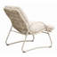 Chaise longue d'extérieur (ensemble de 2) - Structure en fer et osier en plastique