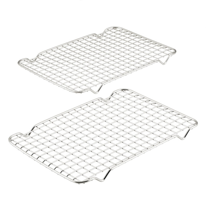 Provisions 12.2'' x 17.5'' x 0.71'' Set of 2 Ss Cooling Rack (for Half Sheet Pan)