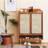 Japanese Style Solid Wood Shoe Cabinet 15 Pair Shoe Storage Cabinet