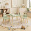 Ensemble de table d'activités en bois pour enfants avec 2 chaises en forme de paresseux, mobilier de jeu et d'étude pour tout-petits au design animalier mignon