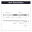 Glissières de tiroir à fixation centrale de 24 po - extension 3/4 capacité 35 lb. Finition cadmium-90977128