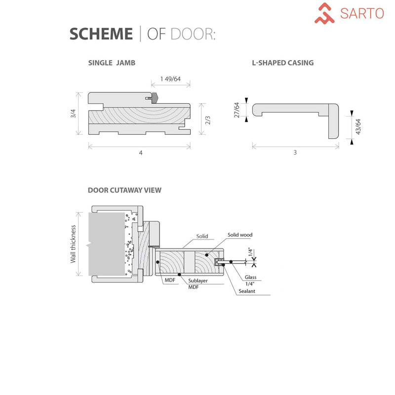 Solid Pine French Double Doors with Frosted Glass Panels, 64 x 96 inches