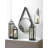 Hanging Hurricane Glass Wall Sconce | Arch Metal Candle Holder