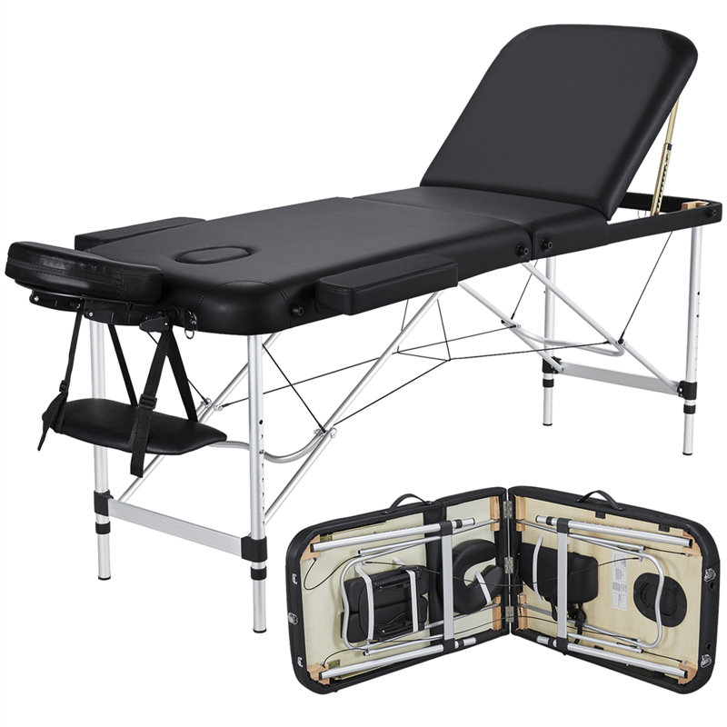 Adjustable Massage Bed 3 Fold Height with Backrest